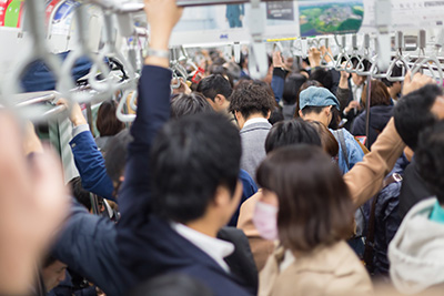 密になりやすい公共交通機関での移動が不安